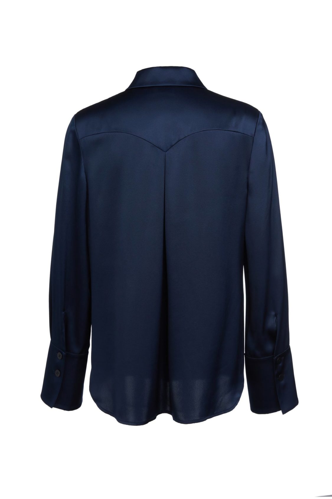 Kasana | Silk Shirt In Dark Navy - Thyme Clothing