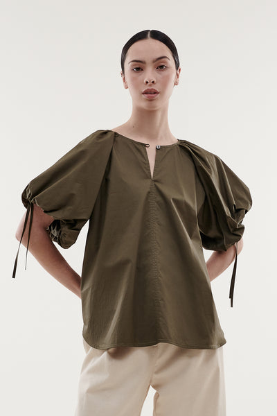 Layer'd Hiti Top Cavalry Green - Thyme Clothing