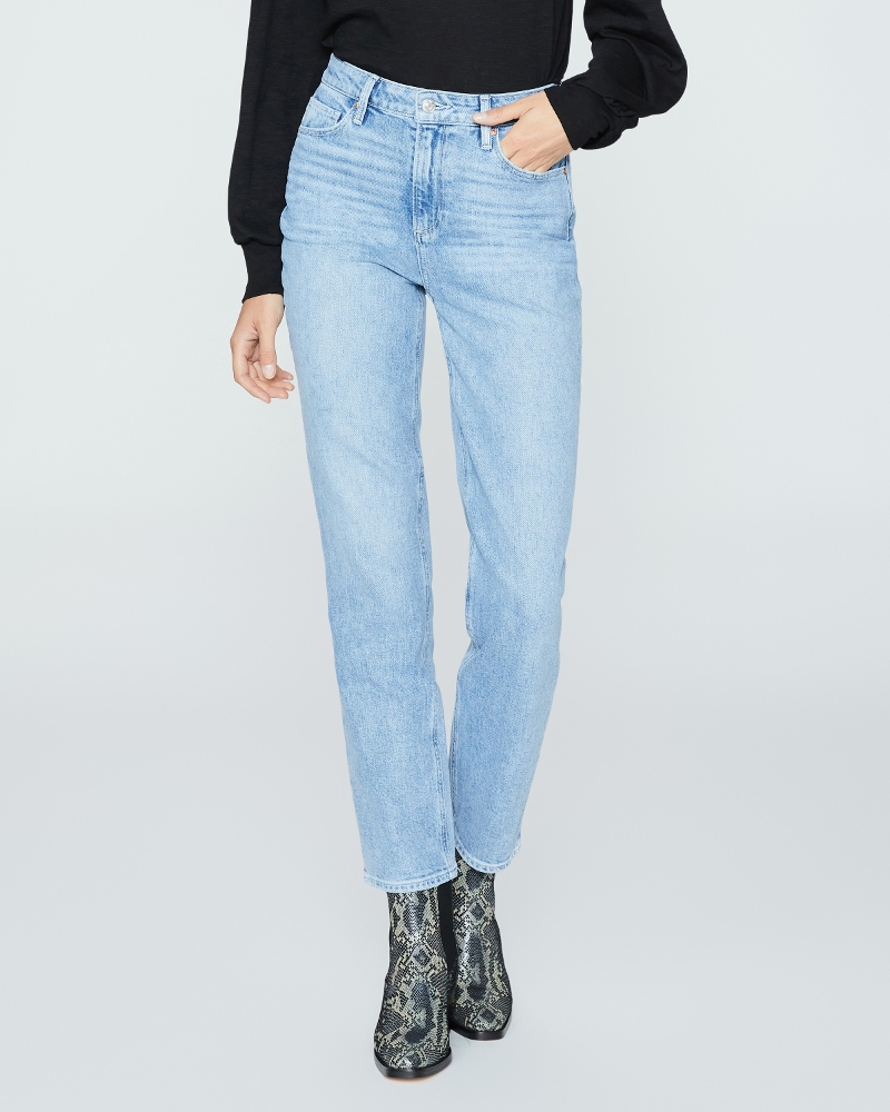 Paige Denim Stella Straight Jeans In Everlong Wash - Thyme Clothing