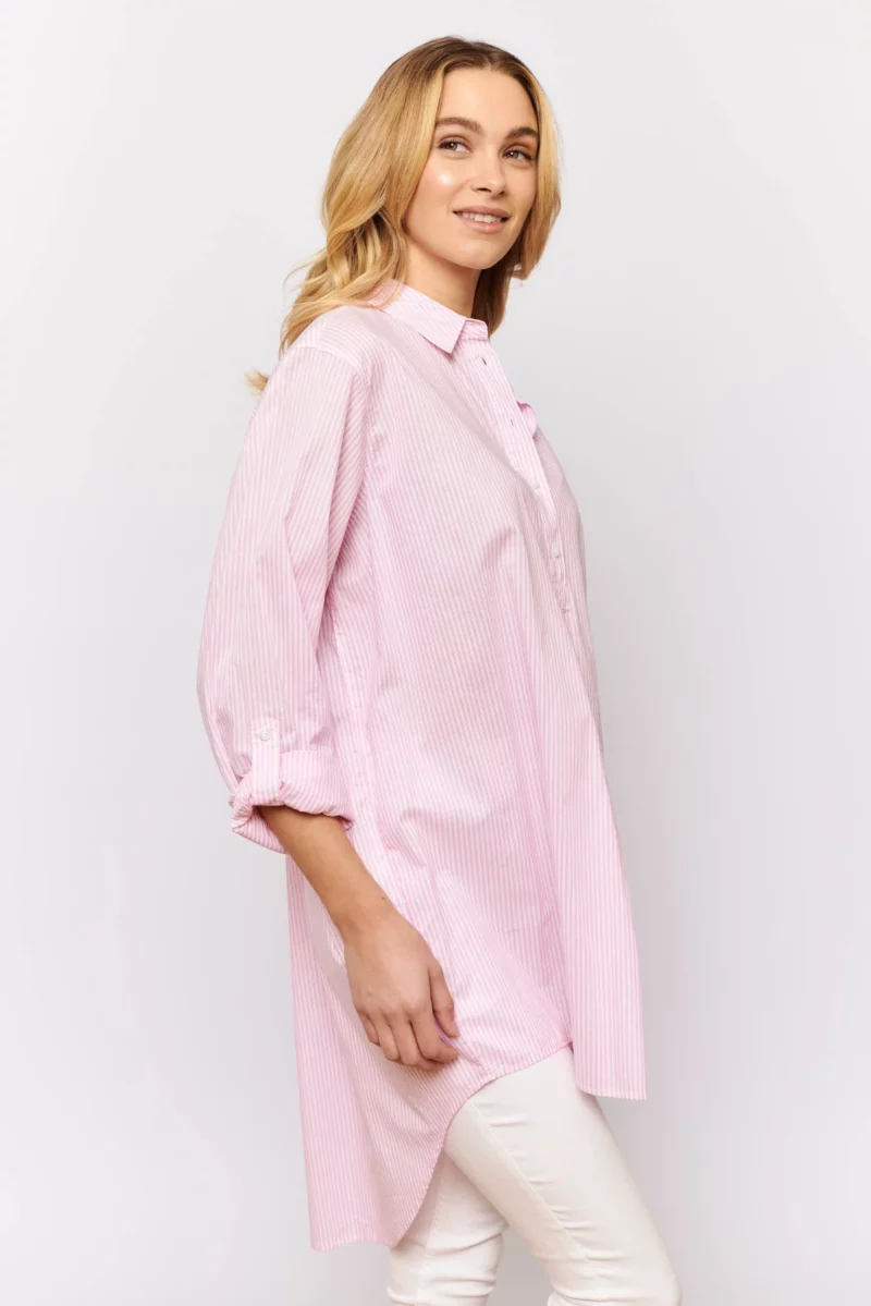 alessandra shirts overshirt in pink stripe voile 31268509515830 scaled