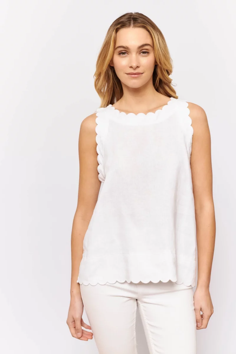 alessandra shirts twiggy top in white linen 31264385400886 scaled