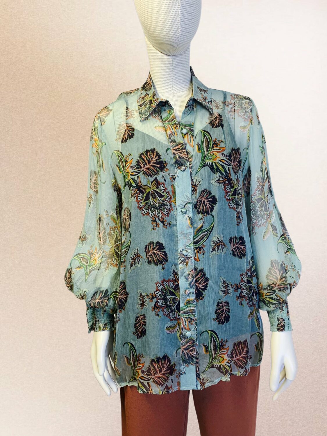 Kamare Hudson Silk Blouse Wildflower - Thyme Clothing