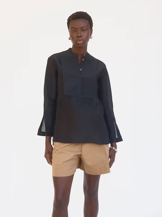 Foemina Maeve Shirt Black Organza - Thyme Clothing