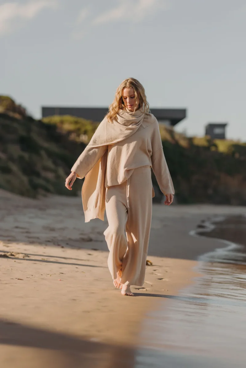 Talamaya Winter Retreat Merino Pant Soft Sand - Image 2