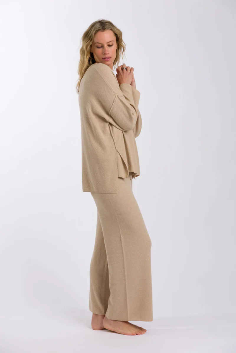 Talamaya Winter Retreat Merino Pant Soft Sand - Image 3