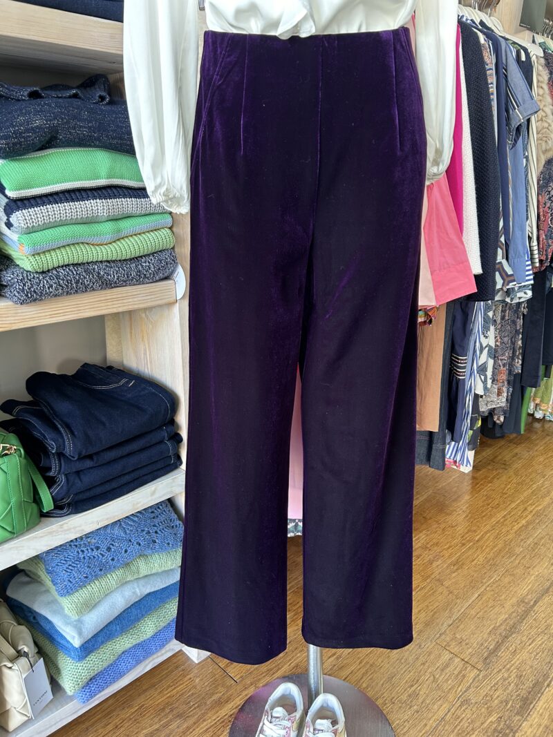 Kamare Surrey Velvet Pants Purple - Image 2