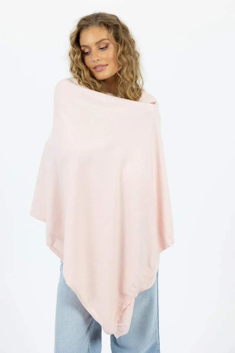 HSCA10 WIDE WRAP SCARF LIGHTPINK