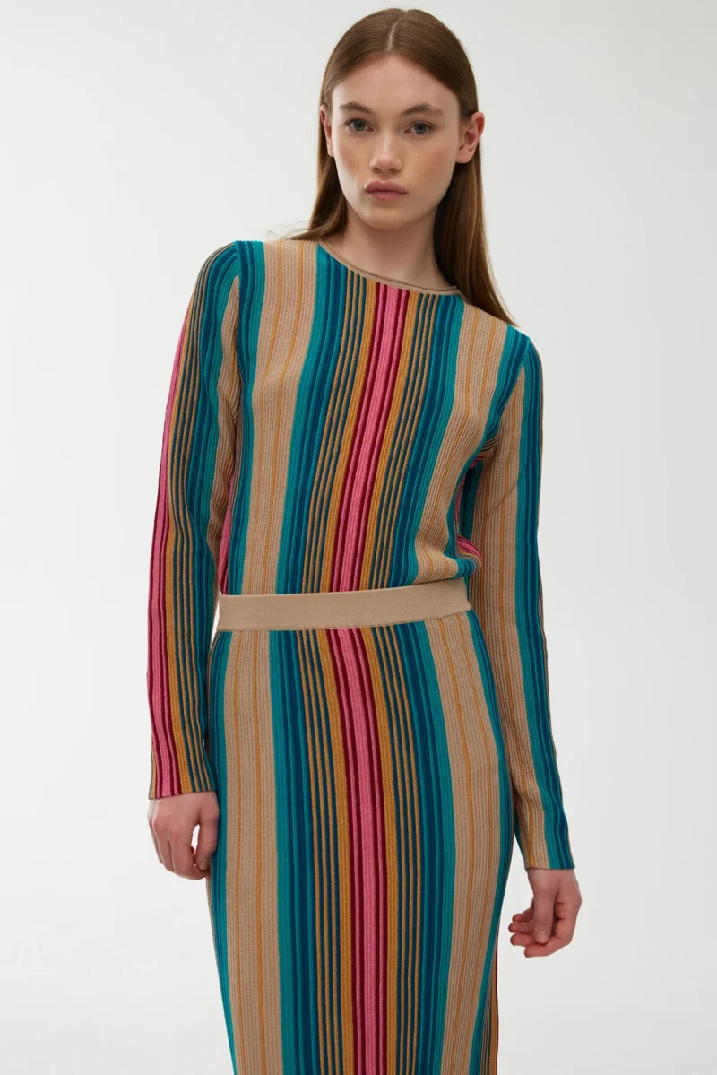 Kinney Cisco Skirt Lurex Stripe - Image 2