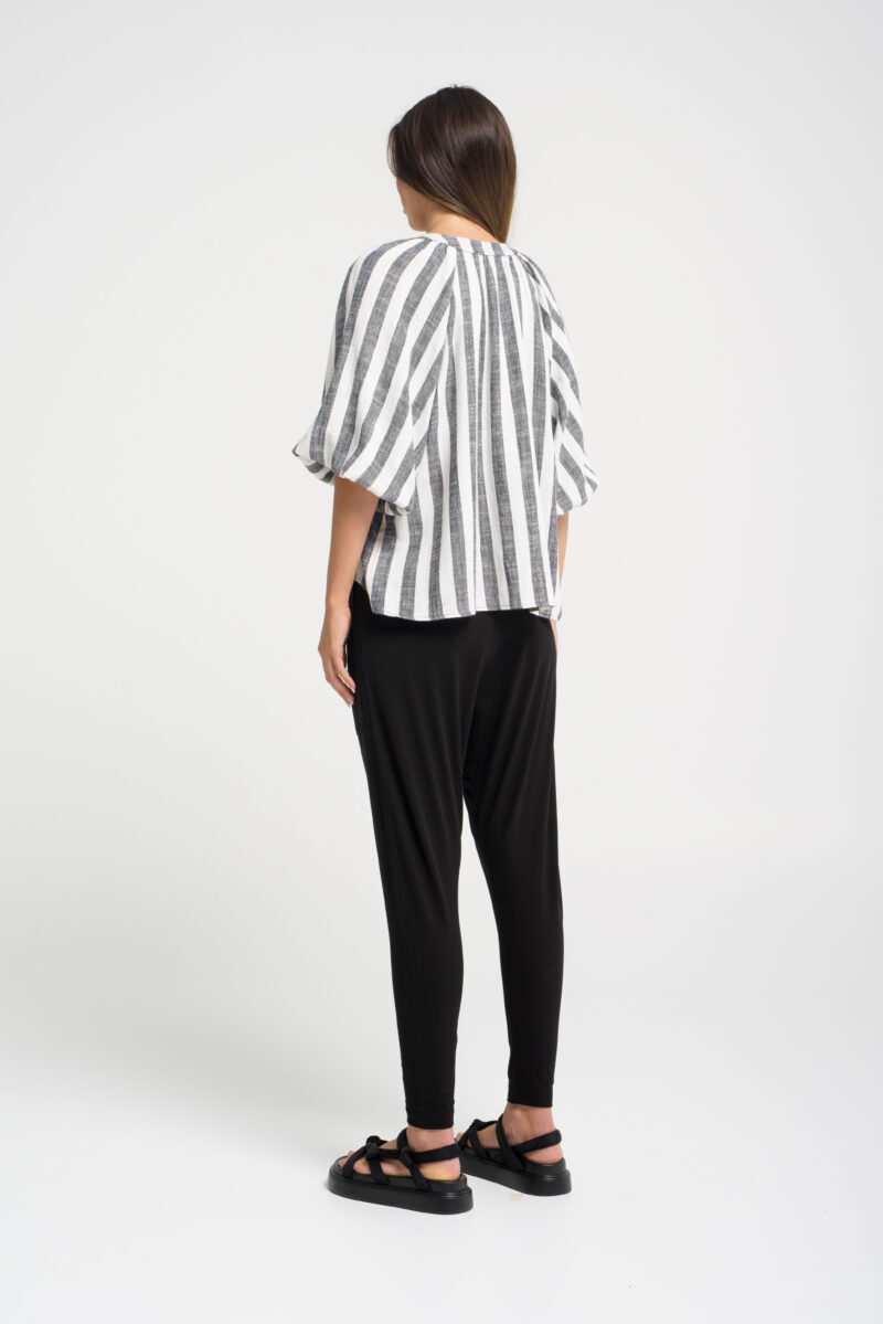 Lounge the Label Top Telc White Black Stripe - Image 2