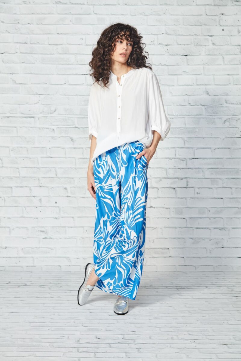 Rotate Shirt Pearl Baker Pant Blue Print