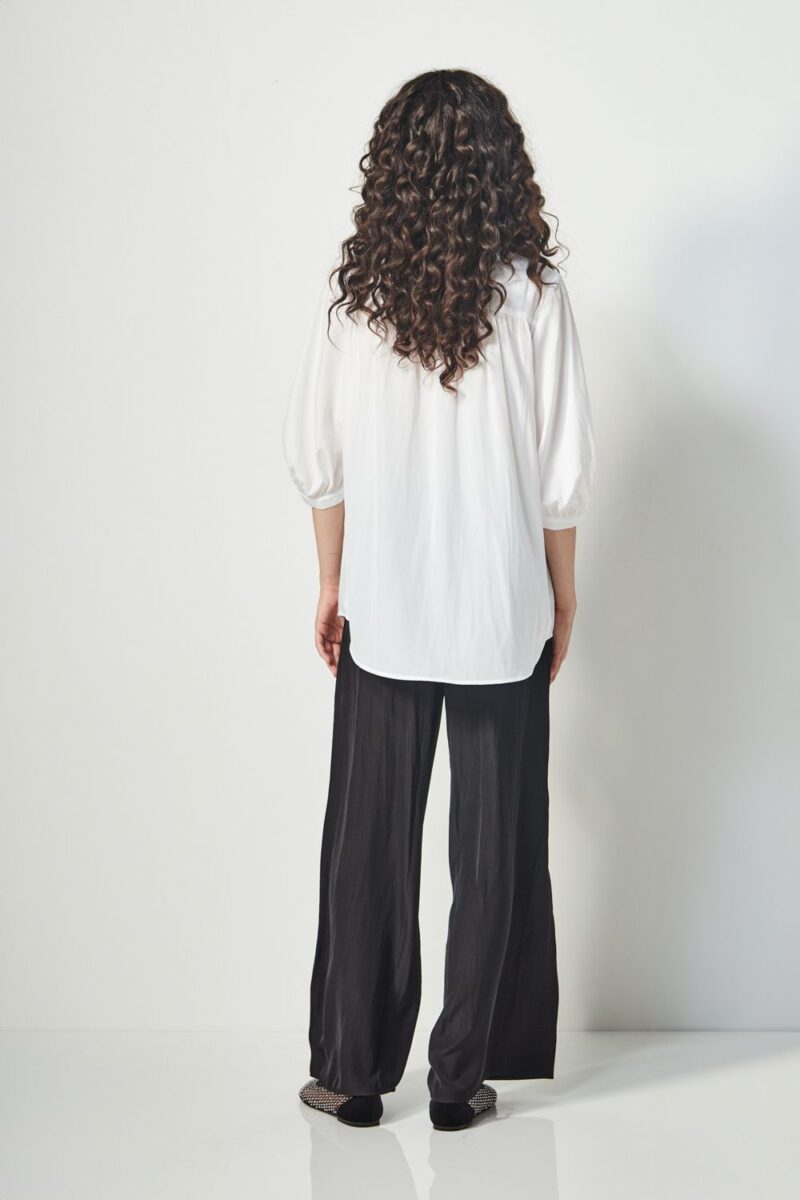 Rotate Shirt Pearl and Baker Pant Black 2