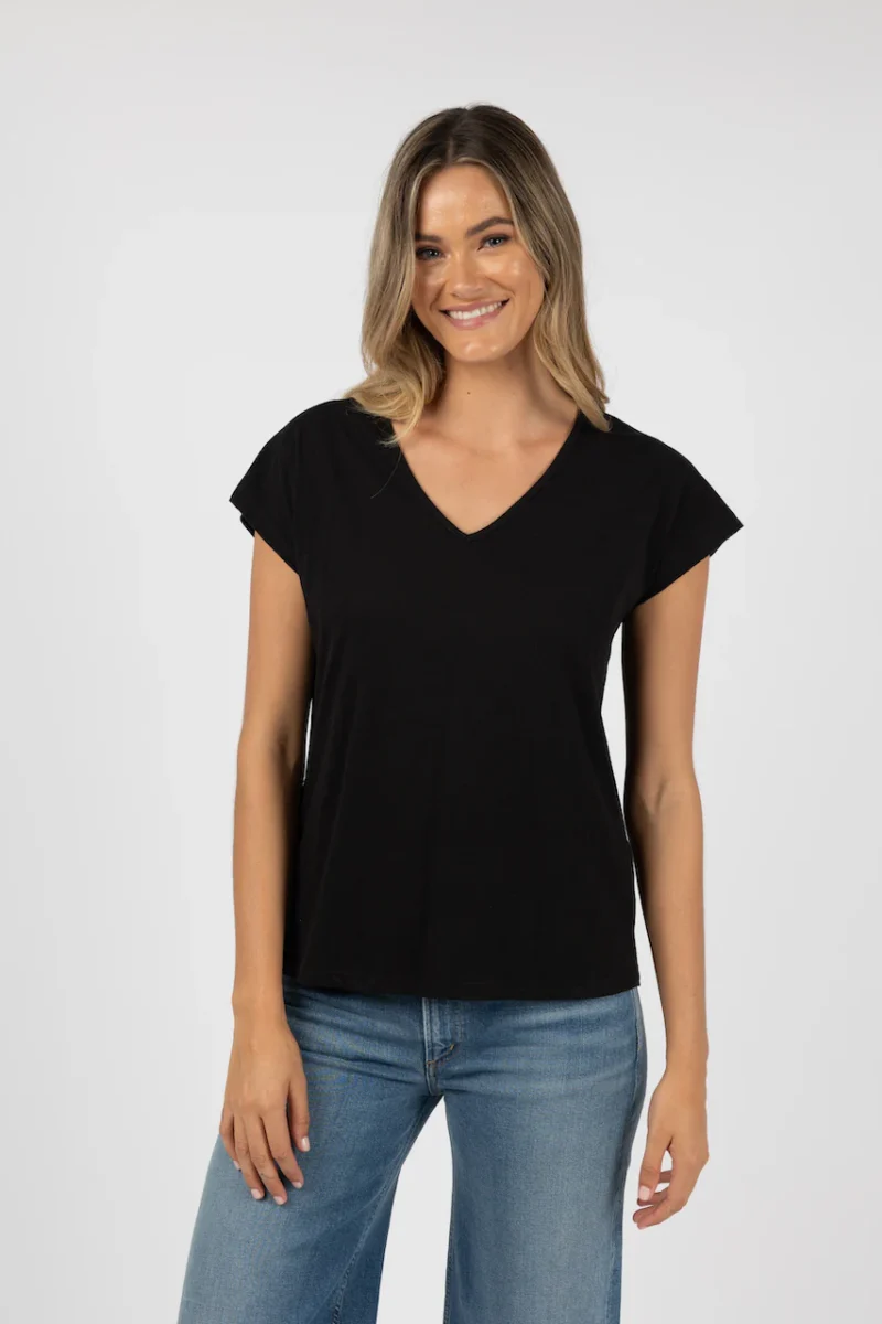 HS24405 MUST HAVE V NECK BLACK 2