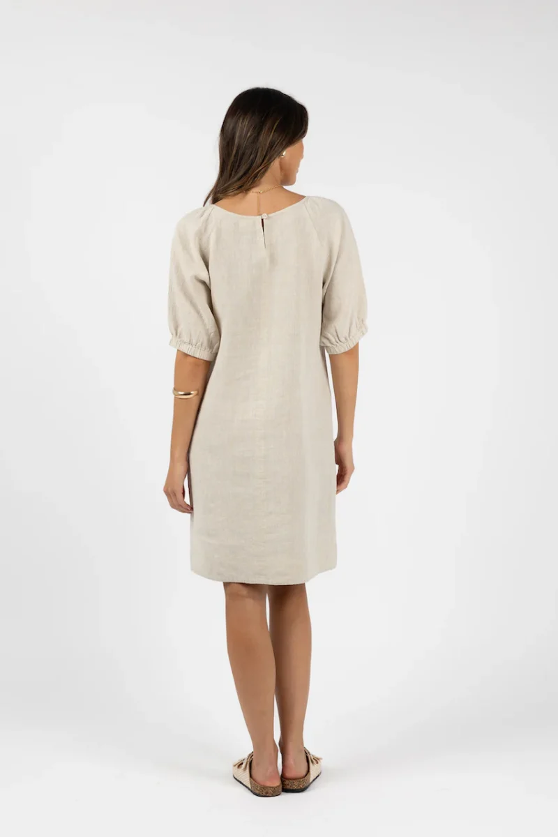 HS24202 LAGOON SHIFT DRESS NATURAL 2