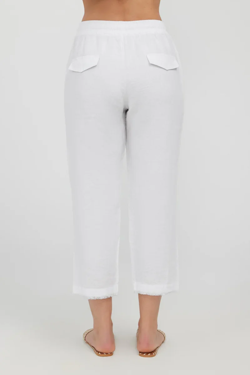 HS24216 LIDO34LINENPANT WHITE