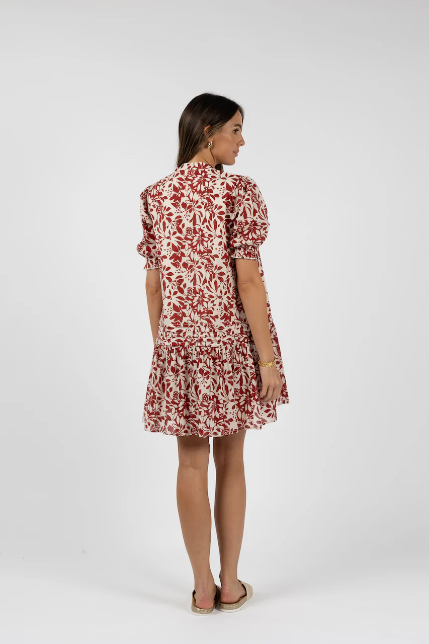 HS24312 EDEN SHIFTDRESS BRICK PRINT 3