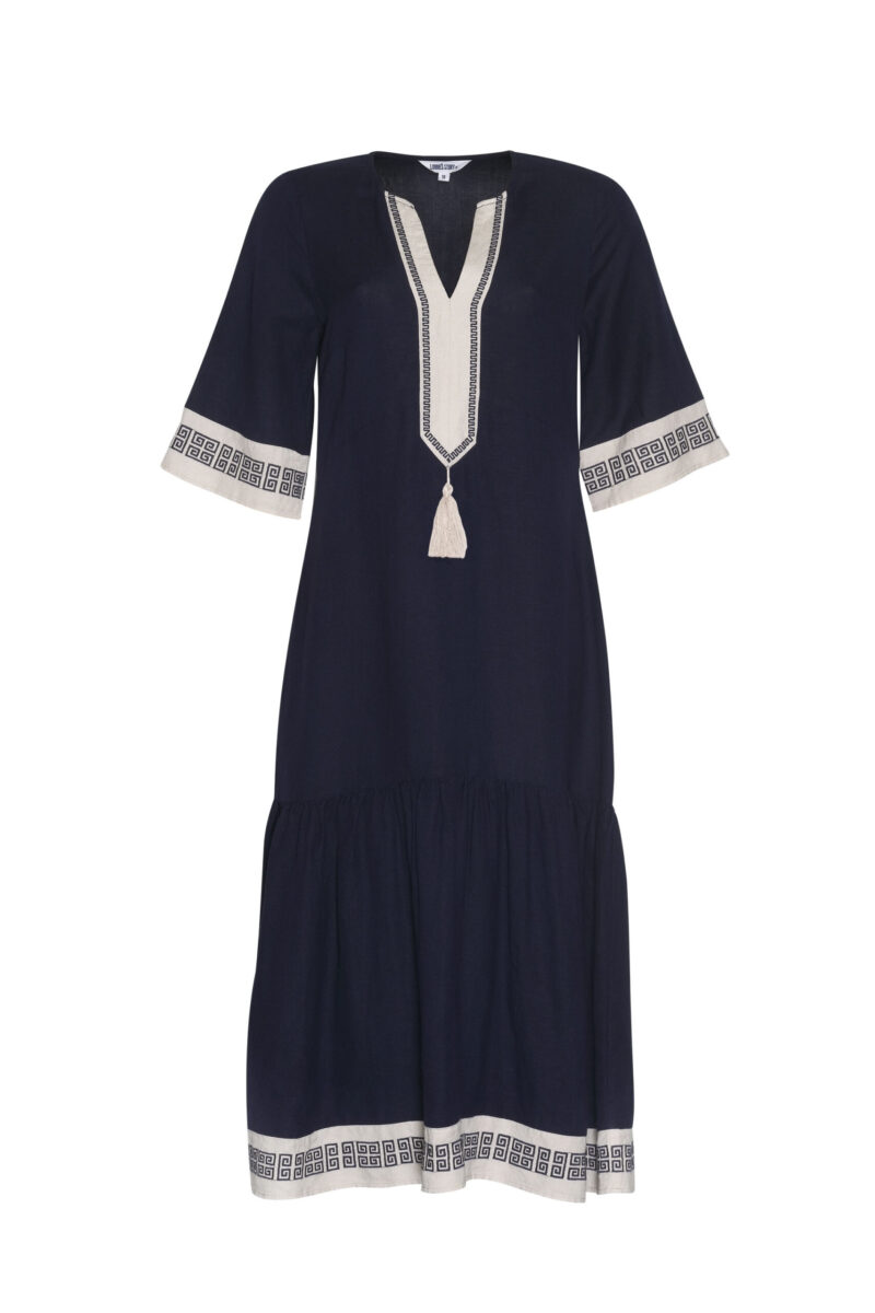 LS2774 Clio Tassel Dress Indigo FR scaled 1 scaled