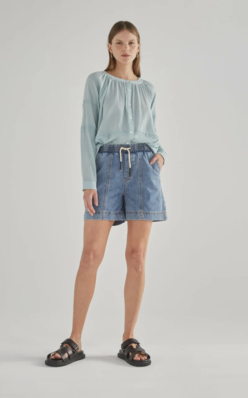 Dricoper Frida Denim Shorts Rodeo Blue