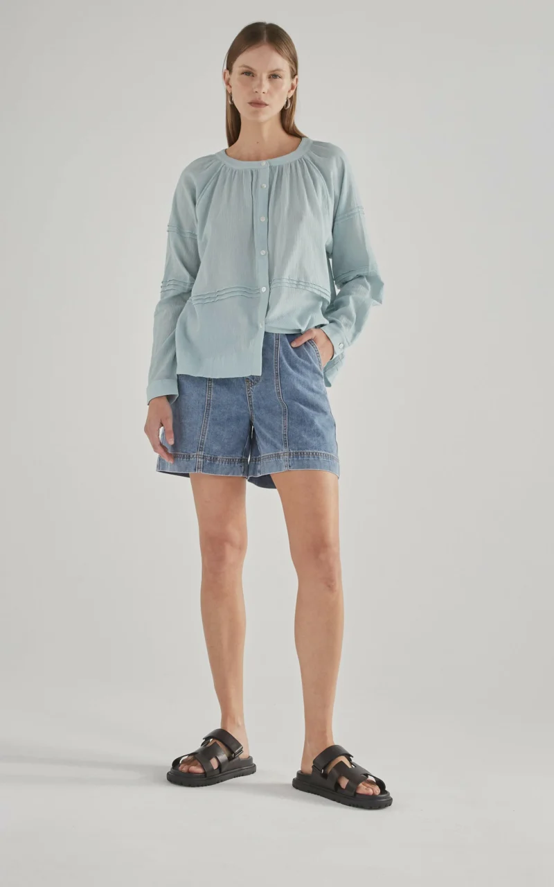 Dricoper Frida Denim Shorts Rodeo Blue - Image 2