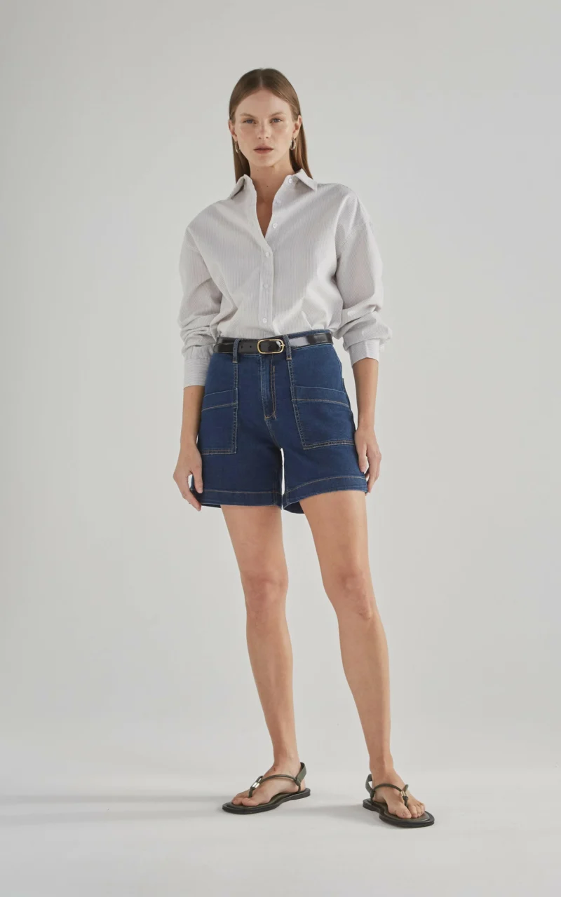 Dricoper Zaplin Denim Shorts Paris Blue