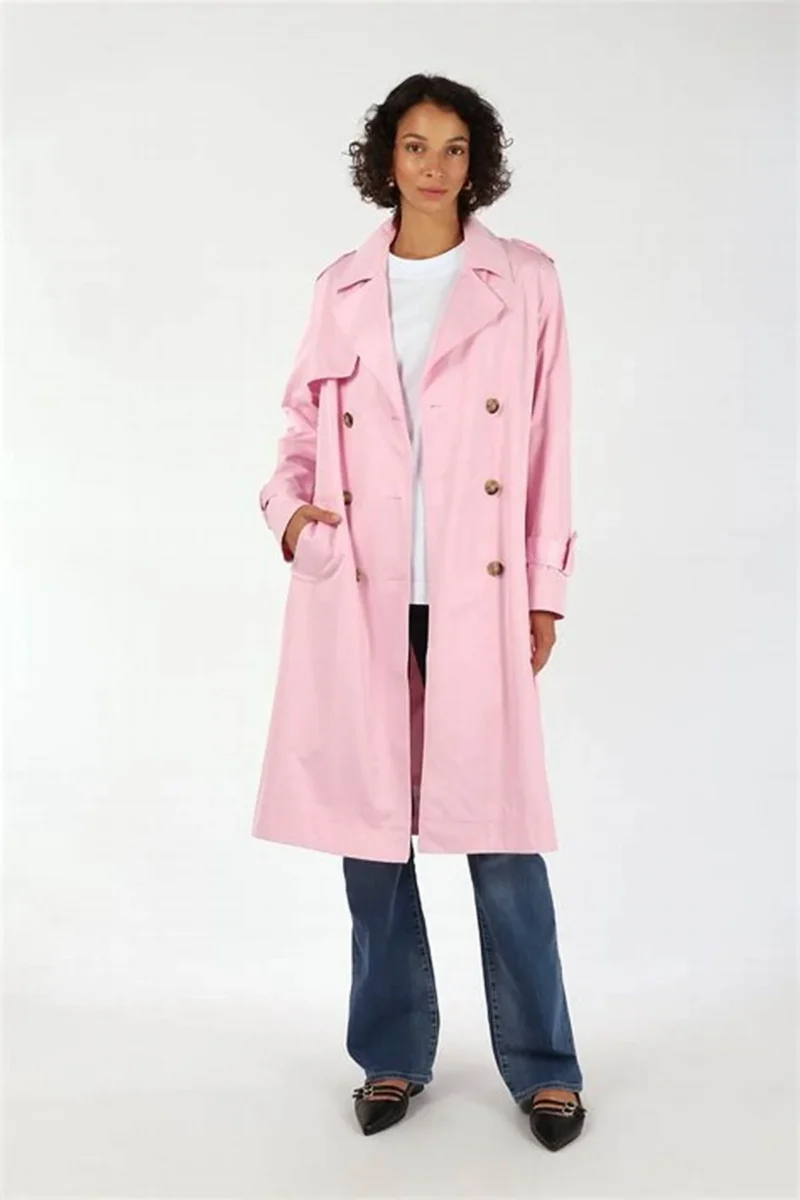 Mos Mosh Farah Trench Coat Pink - Image 6