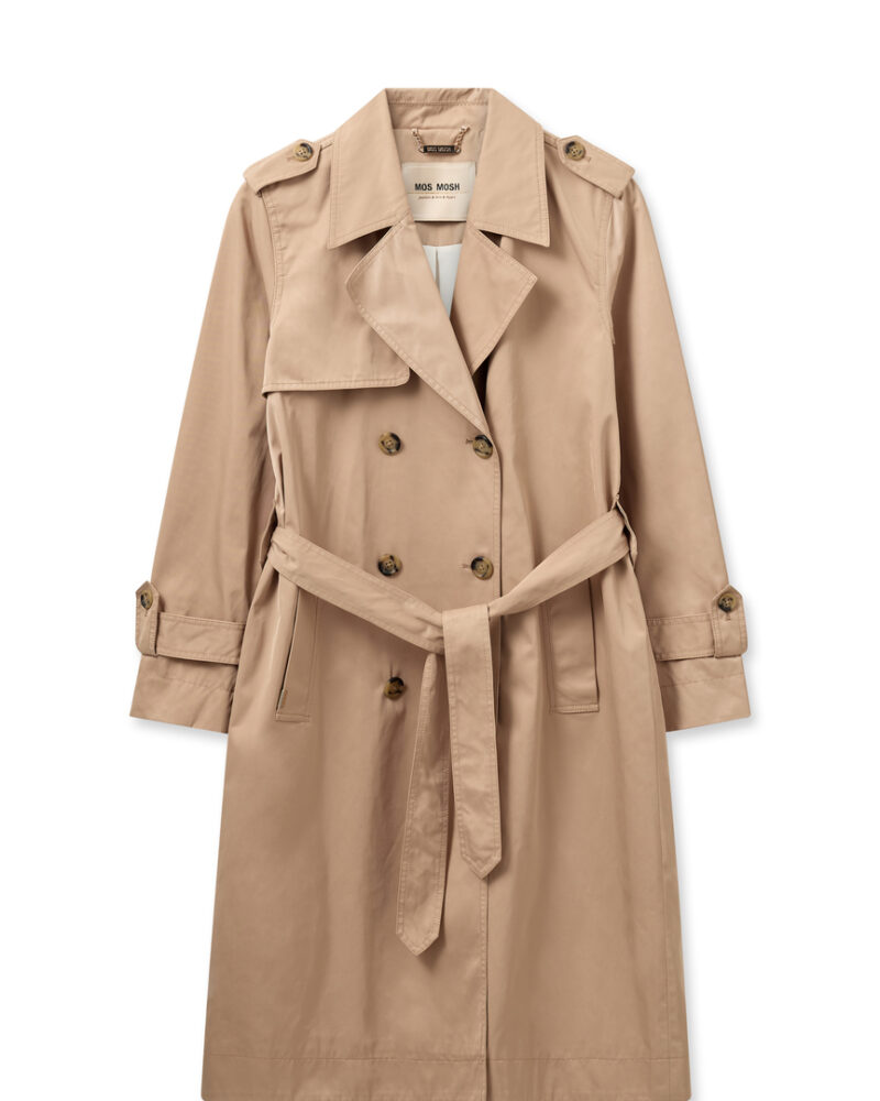 Mos Mosh Farah Trench Coat Sesame - Image 4