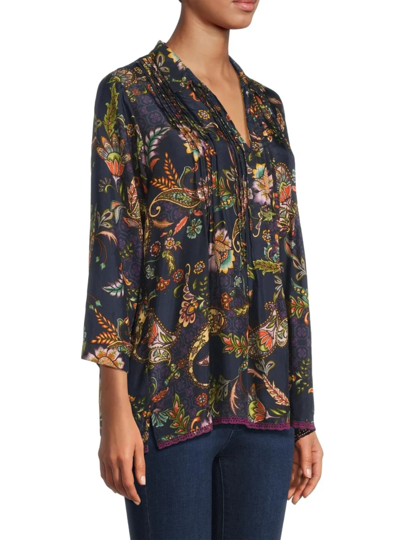 Johnny Was Pixy Blouse Comono Paisley - Image 4