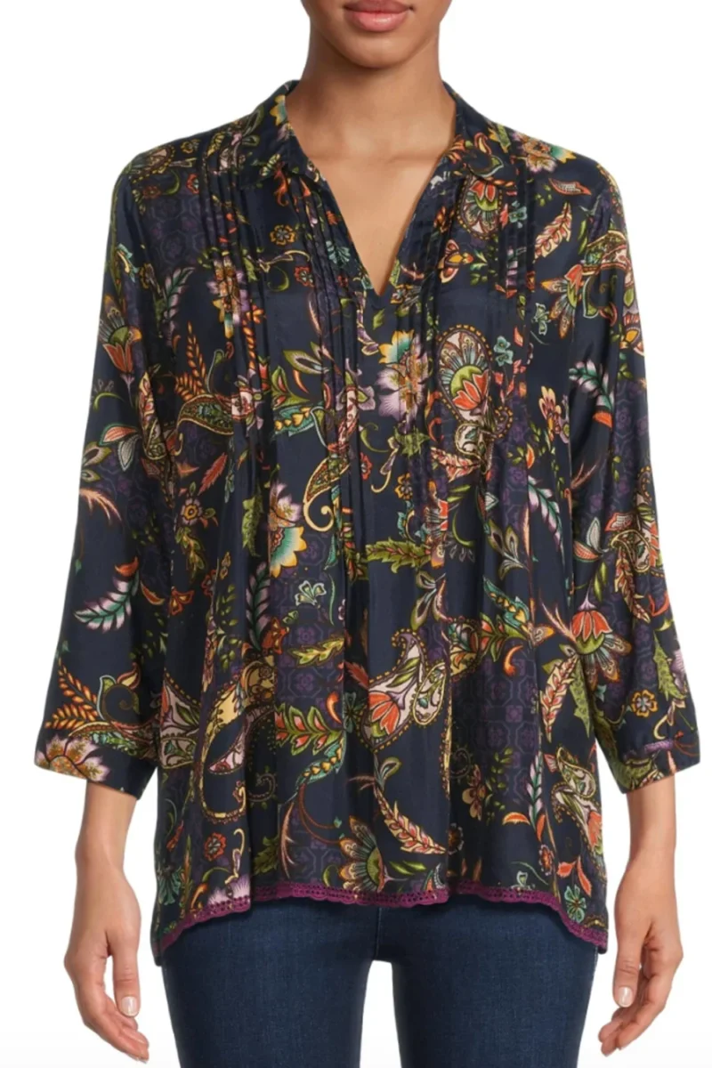 Johnny Was Pixy Blouse Comono Paisley - Image 3