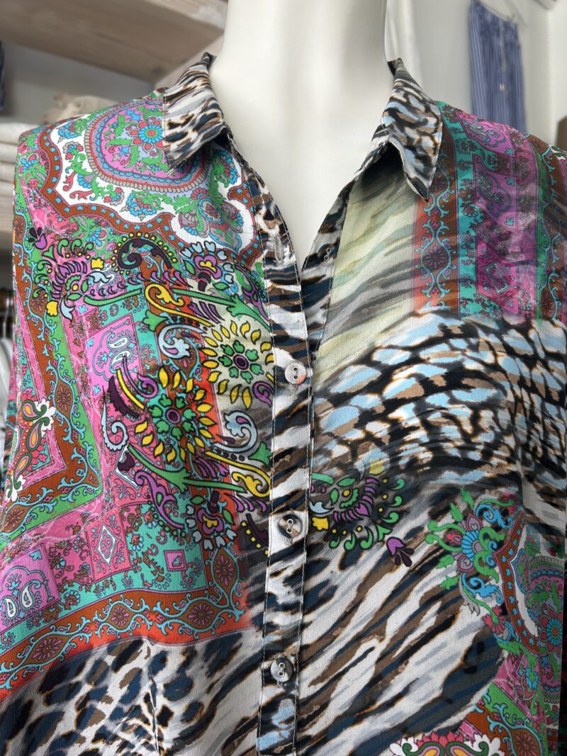 Johnny Was Slim Audrey Blouse Paisley Tie - Image 2