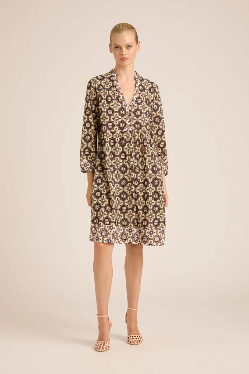 Lola Australia Leighton Midi Dress Starburst Latte - Image 2