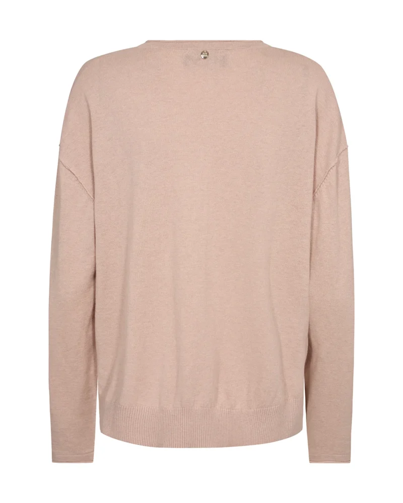 Mos Mosh Tani V Neck Knit Rose Smoke - Image 4