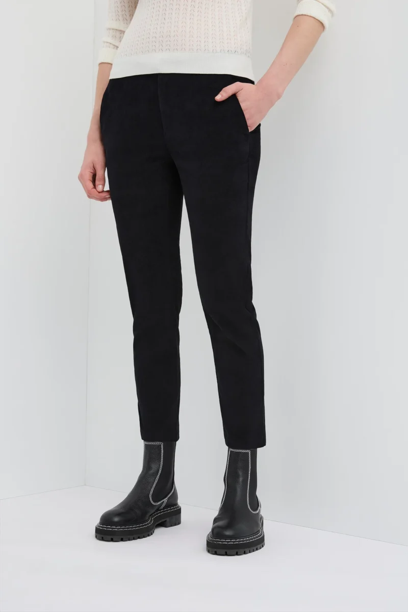 Caravan & Co Cotton Velvet Military Pant Black - Image 2