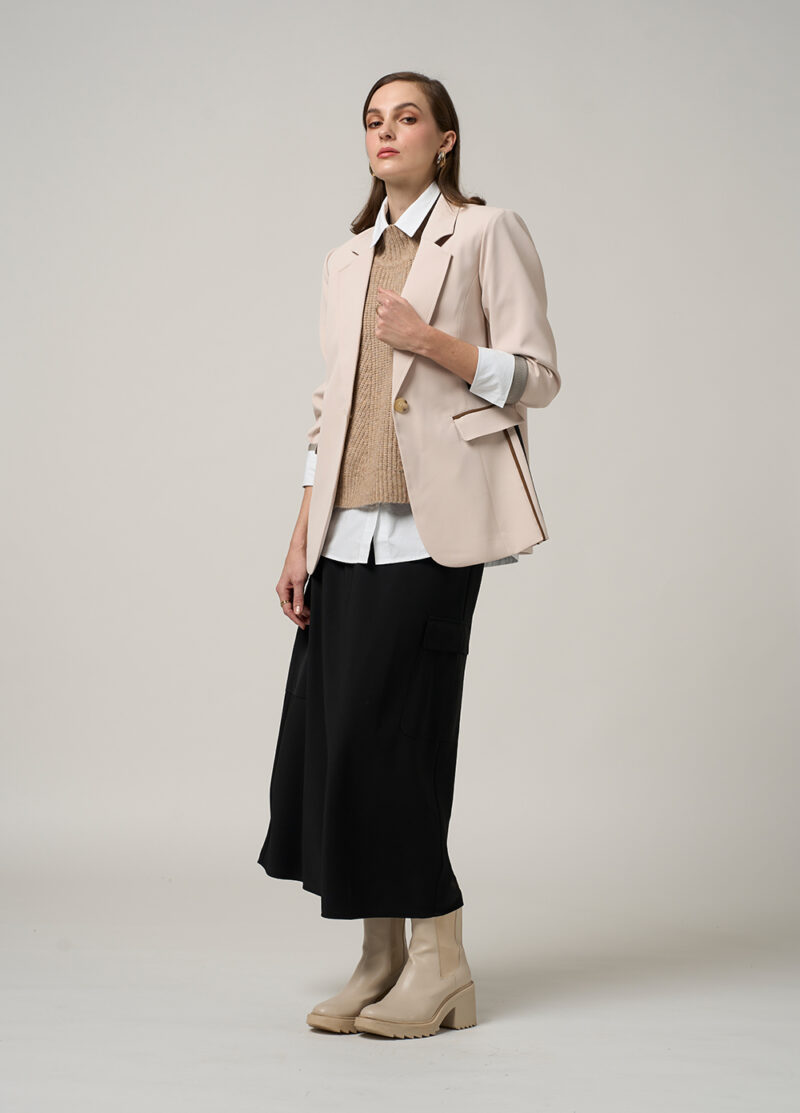 Madly Sweetly Cipher Blazer Stone