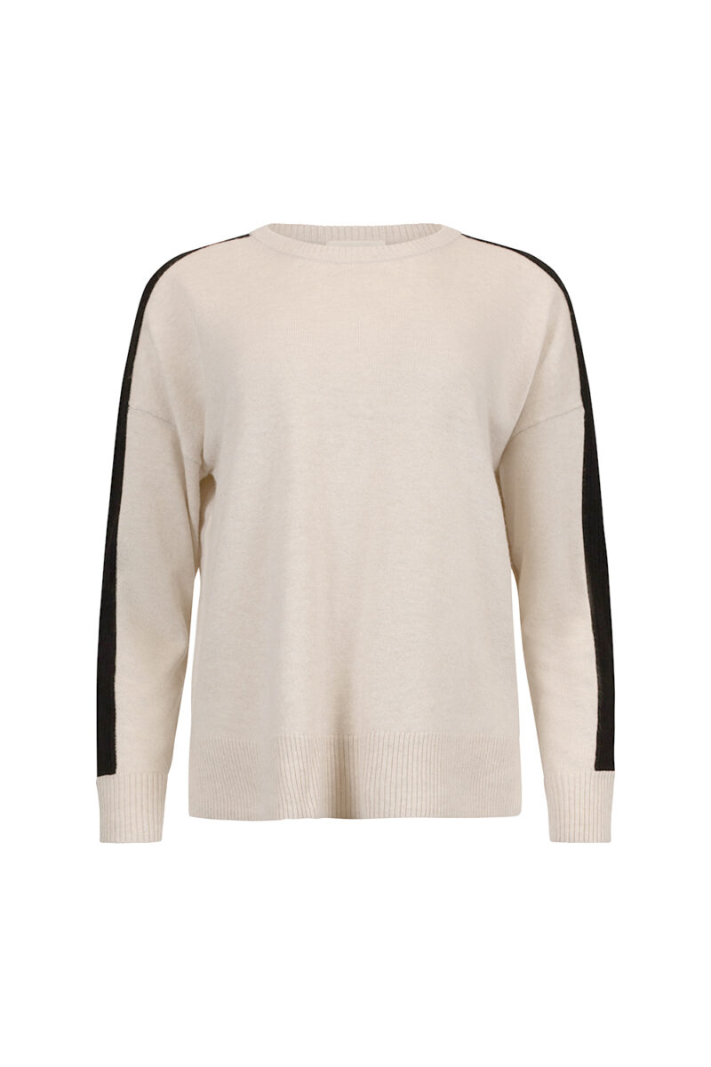 Madly Sweetly Getaway Crew Sweater Chalk Marle - Image 2