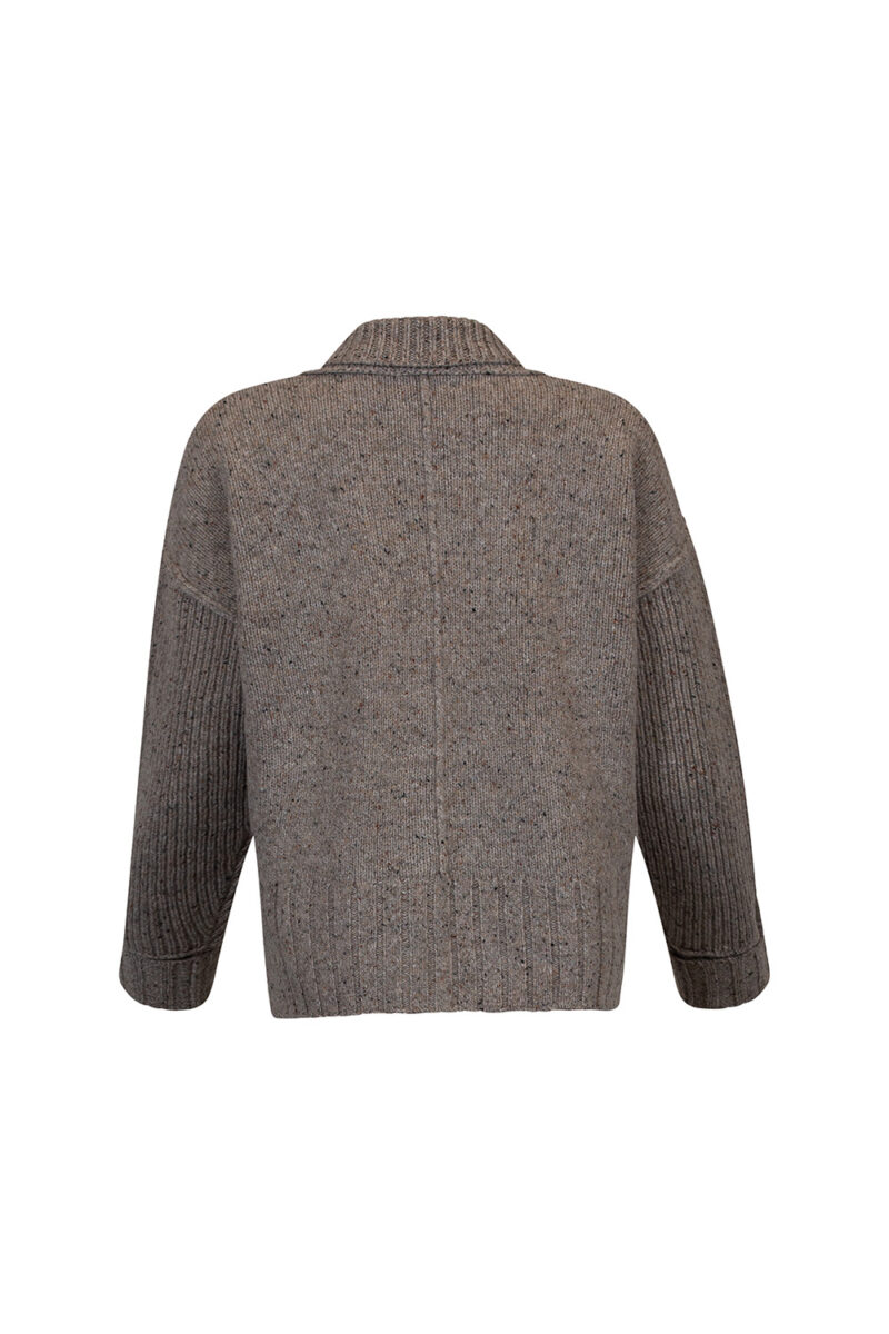 Madly Sweetly Weekender Cardi Taupe Fleck - Image 3